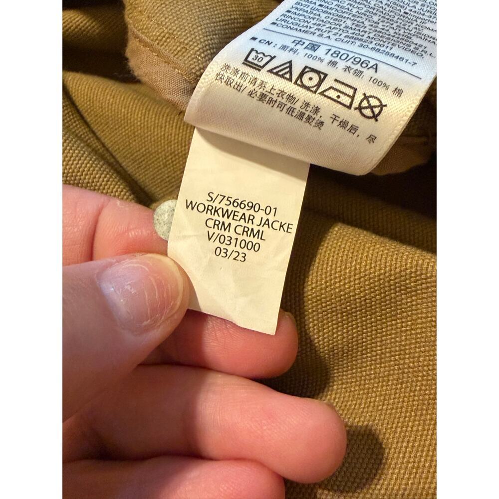 Gap Men's Relaxed Canvas Utility Jacket Brown Corduroy Collar Front Zipper M - Picture 12 of 12